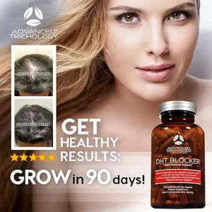 مسدود کننده DHT blocker, ضد ریزش و رشد مجدد مو برند Advanced trichology