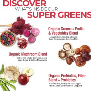 پودر پروبیوتیک گیاهی سوپر فود  300 گرمی مدل super green