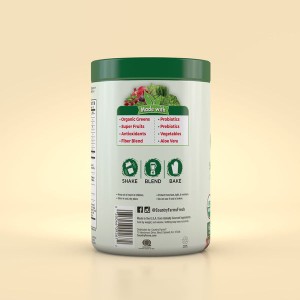 پودر پروبیوتیک گیاهی سوپر فود  300 گرمی مدل super green