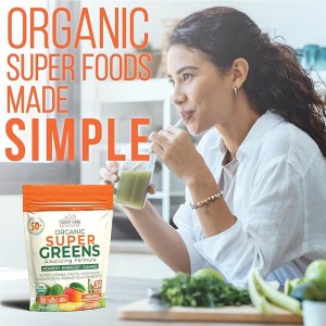پودر پروبیوتیک گیاهی ۴۵۰ گرمی مدل super greens