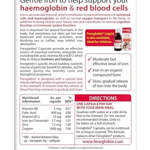 کپسول فروگلوبین ویتابیوتیکس منبع B12 و فولیک اسید