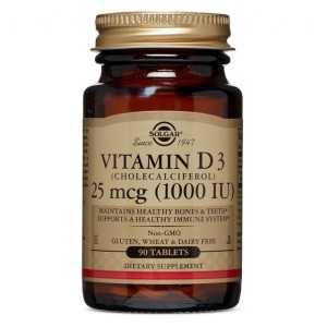 مکمل ویتامین D3 (1000IU) برند سولگار 90 و 180 عددی
