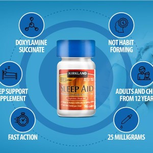 مکمل خواب sleep aid برند کرکلند 96 عددی و2*96عددی