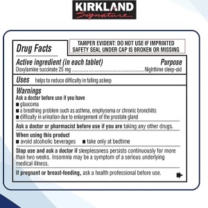 مکمل خواب sleep aid برند کرکلند 96 عددی و2*96عددی