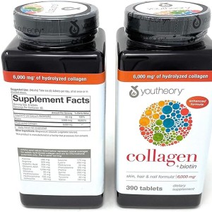 کلاژن+ بیوتین 6000 mg یوتئوری اصل آمریکا 390 عددی