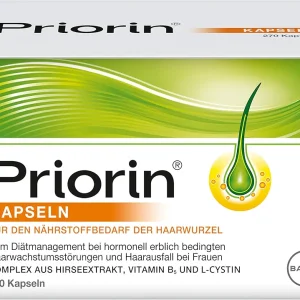 مکمل گیاهی ضد ریزش مو و رشد مجدد مو پریورین ۲۷۰ عددی برند بایر