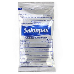 چسب تسکین دهنده درد salonpas ساخت ژاپن پک 20 عددی و 140 عددی