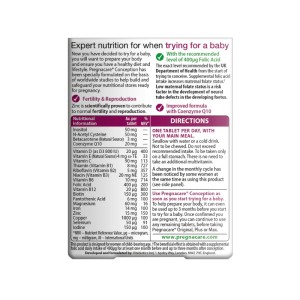 مکمل گیاهی پرگناکر کانسپشن قبل از بارداری ویتابیوتیکس Vitabiotics Pregnacare Conception