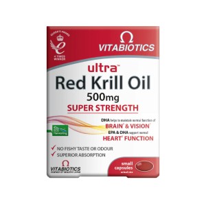 مکمل تقویت کننده قلب اولترا روغن کریل قرمز ویتابیوتیکس Vitabiotics Ultra Red Krill Oil