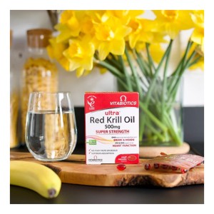 مکمل تقویت کننده قلب اولترا روغن کریل قرمز ویتابیوتیکس Vitabiotics Ultra Red Krill Oil