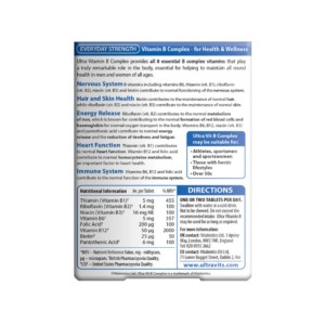 مکمل گیاهی اولترا ویتامین ب کمپلکس ویتابیوتیکس با جذب بالا Vitabiotics Ultra Vitamin B Complex high protection
