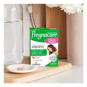 مکمل پرگناکر پلاس با امگا 3 ویتابیوتیکس Vitabiotics Pregnacare Plus