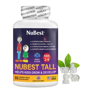 قرص جویدنی ۶۰ عددی کودکان ۲-۹ برای رشد و افزایش قد NuBest Tall