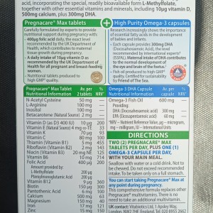 پرگناکیر مکس ویتابیوتیکس Vitabiotics Pregnacare Max