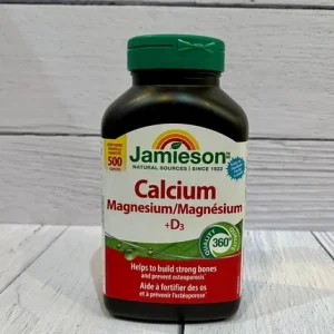 مکمل کلسیم منیزیم ویتامین D3 جمیسون 500عددی Jamieson Calcium Magnesium + D3