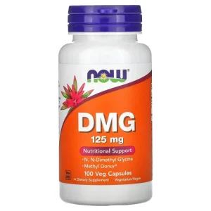 دی ام جی افزایش دهنده تمرکز ذهن۱۰۰عددی ۱۲۵ میل DMG 125mg now