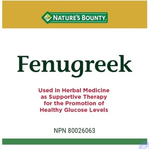 مکمل فنوگریک (شنبلیله)100 عدد Fenugreekنیچرز بونتی