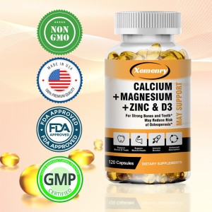 مکمل گیاهی کلسیم + منیزیم + روی D3 زینک آمریکا ۱۲۰ عددی،