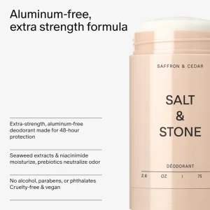 دئودورانت بدون آلومینیوم زعفران و سدر s Saffron &amp; Cedar Extra-Salt and stone Strength Aluminum-Free Deodorant