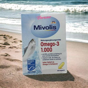 مکمل امگا 3 ۶۰ عددی  Omega-3 1000  mg Mivolis