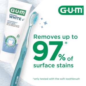 خمیردندان سفیدکننده GUM Original White (سان‌استار ) ۷۵ میل
