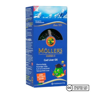 روغن کبد ماهی کاد برند مولر نروژ 150میل مناسب کودکان