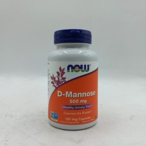 دی مانوز۱۲۰ عددی D-Mannose 500 mg NOW ، افزایش دهنده سلامتی مجاری ادرا ر برند now