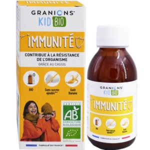 شربت گیاهی گرانیوس افزایش سیستم ایمنی ۱۲۵ میل GRANIOS KID BIO IMMUNIET