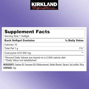 کوآنزیم کیوتن کرکلند 300 میلی گرم 100 عدد Kirkland CoQ10