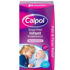 شربت تب بر و مسکن 100میل +2 ماه کلپول Calpol