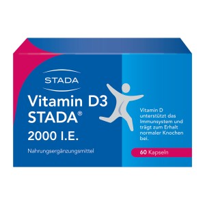 مکمل ویتامین D3 2000 IU برند Stada  تعداد ۶۰ سافت ژل