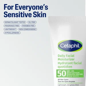 ضد آفتاب و مرطوب کننده روزانه ۵۰ میل برند cetaphil spf+50