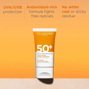 ضد آفتاب روزانه ۵۰ میل spf+50 برند clarins