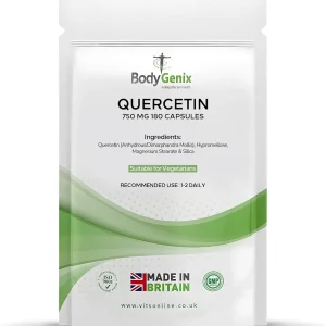مکمل گیاهی افزایش دهنده سیستم ایمنی کوئرستین برند bodygenix ساخت انگلیس