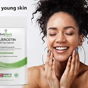 مکمل گیاهی افزایش دهنده سیستم ایمنی کوئرستین برند bodygenix ساخت انگلیس
