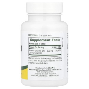 مکمل گیاهی افزایش دهنده انرژی B1 دوز ۳۰۰ میلی گرم ۹۰ عددی برند nature plus ساخت آمریکا