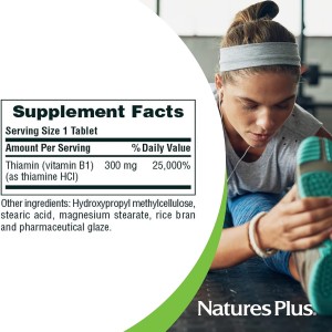 مکمل گیاهی افزایش دهنده انرژی B1 دوز ۳۰۰ میلی گرم ۹۰ عددی برند nature plus ساخت آمریکا