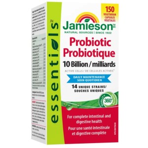 پروبیوتیک گیاهی جمیسون 10 میلیارد Jamieson Probiotic 10 Billion 150 Vegetarian Capsules ساخت کانادا