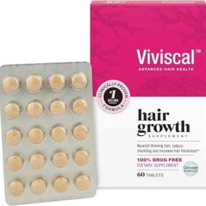 مکمل ریزش مو ویویسکال مخصوص بانوان 60 عددی ساخت آمریکا Viviscal, Extra Strength Hair Nourishment System Supplement