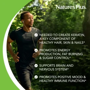 مکمل بیوتین ۱۰۰۰۰ میلی گرم قوطی ۹۰ عددی biotin 10000 mcg natturesplus