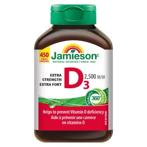 مکمل ویتامین D3 جیمیسون 2500 واحد – 450 عدد قرص