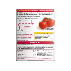 مکمل گیاهی اولترا لیکوپن ویتابیوتیکس  ۳۰ عددیVitabiotics Ultra Lycopene