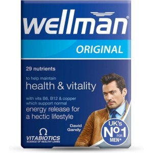 مولتی ویتامین گیاهی مورد نیاز آقایان همراه  با جنسینگ برند vita biotics مدل original