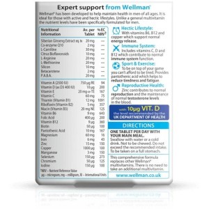 مولتی ویتامین گیاهی مورد نیاز آقایان همراه  با جنسینگ برند vita biotics مدل original