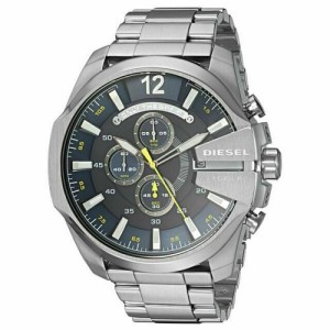ساعت مچی ضد آب  دیزل مردانه مدل mega chief chronograph stainless steel