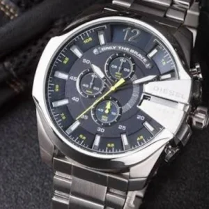 ساعت مچی ضد آب  دیزل مردانه مدل mega chief chronograph stainless steel
