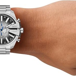 ساعت مچی ضد آب  دیزل مردانه مدل mega chief chronograph stainless steel