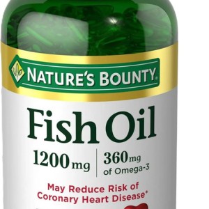 مکمل روغن ماهی Fish oilنیچرز بونتی – 1200 میلی‌گرم، 360 میلی‌گرم امگا 3 (200 عدد سافت‌ژل