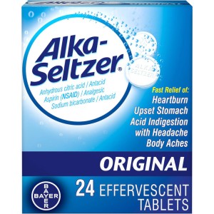 آلکا سلتزر ۲۴ عددی   Alka seltzer sodium bicarbonate &amp; citric acid