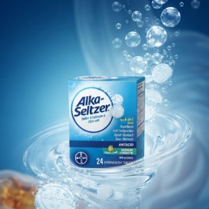 آلکا سلتزر ۲۴ عددی   Alka seltzer sodium bicarbonate &amp; citric acid
